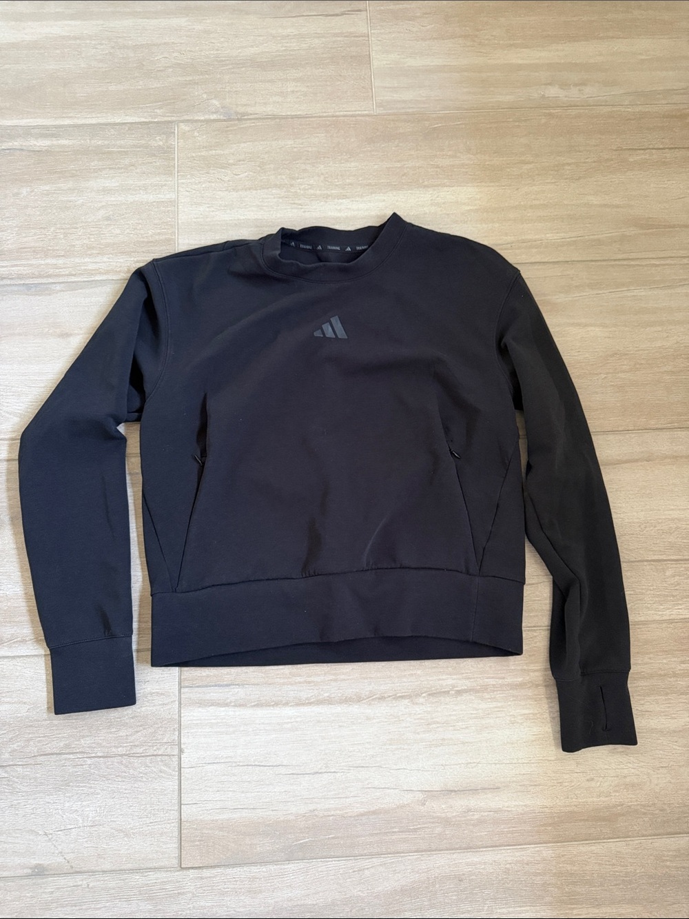 adidas Black Crewneck Pullover Sweatshirt